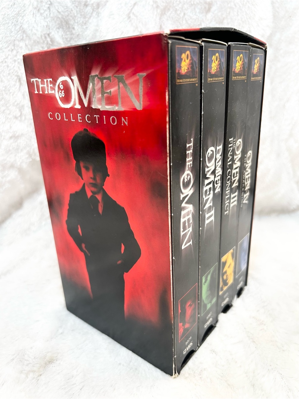 The Omen Collection 4 VHS Box Set Damien I, II, Final Conflict, The Awakening